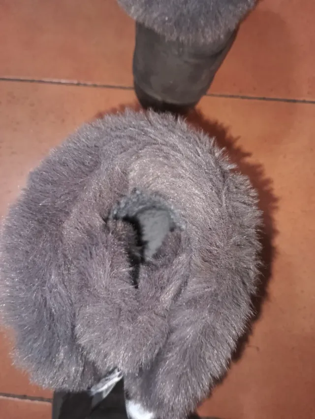 Botas grises ante forradas t. 38