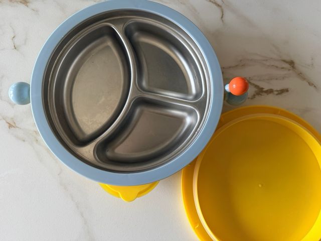Plato térmico inox bebé montessori BLW japonés