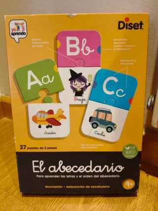 Juego El Abecedario Diset 27 Puzzles Aprender letr