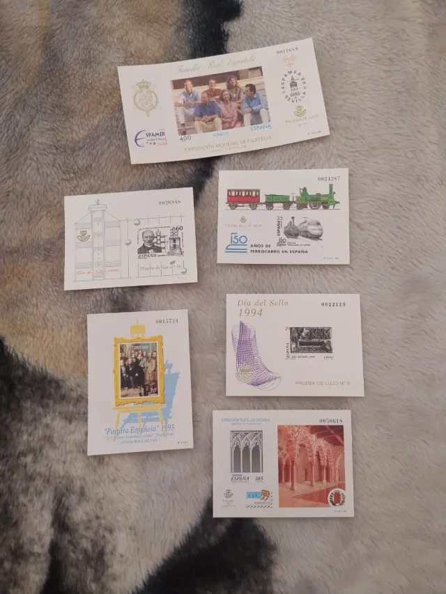 Foglietti di francobolli Spagna