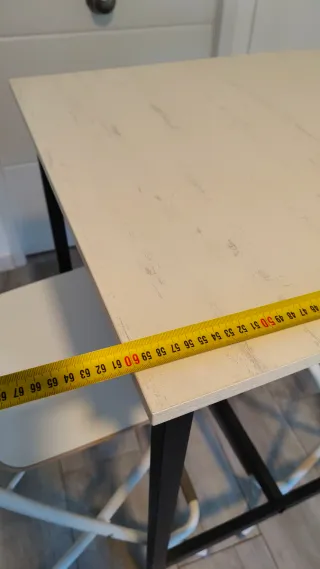 Mesa alta cuadrada 60x60cm y 92cm alto