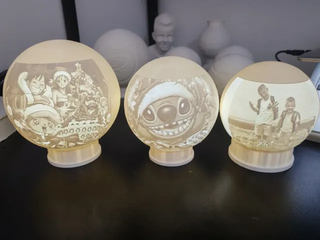 Esferas decorativas LED personalizadas | 3 tamaños