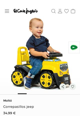 Correpasillos Jeep Molto Amarillo