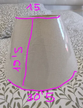 Pantalla Lámpara Lino Beige Zara Home