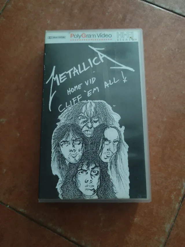 VHS Metallica Home Vid Cliff 'Em All