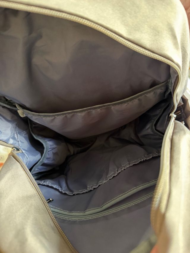 Mochila para carrito de bebé gris/beige