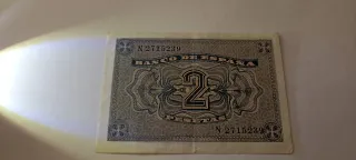 2 Pesetas 1938 serie N