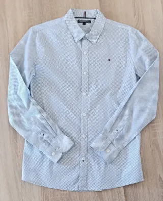 Camisa Tommy Hilfiger Hombre Azul/Blanco