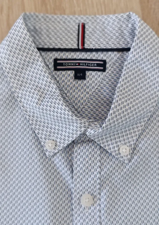 Camisa Tommy Hilfiger Hombre Azul/Blanco