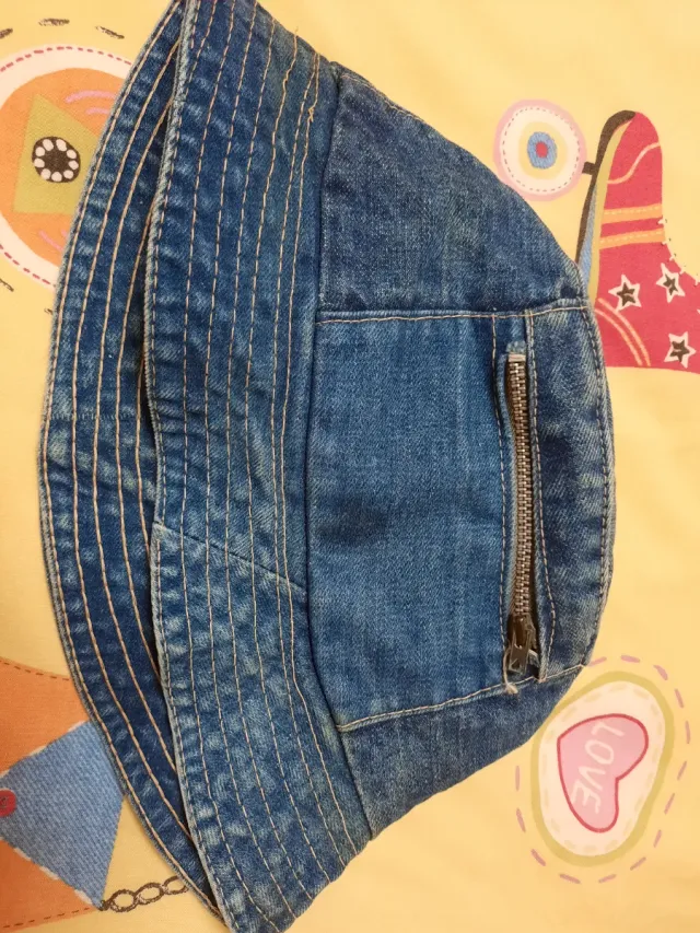 Gorro tejano vaquero con cremallera