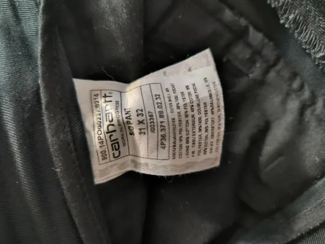 Pantalón Carhartt Sid Pant Negro