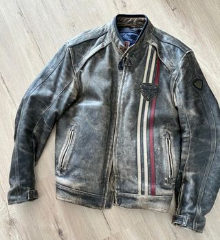 Chaqueta de piel Triumph moto