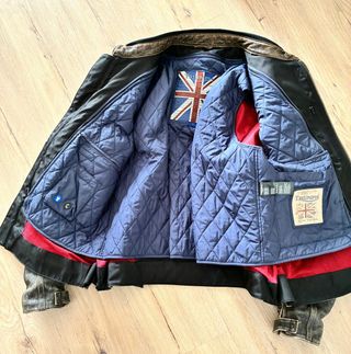 Chaqueta de piel Triumph moto