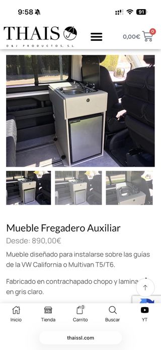 Mueble y Nevera Camper Thais