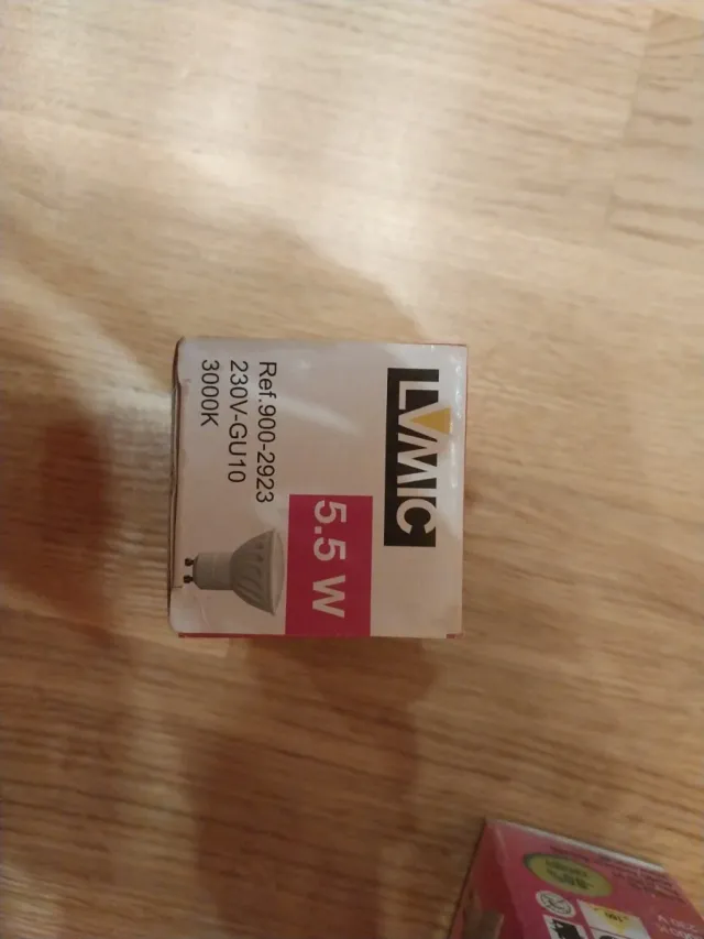 Lote 5 Bombillas LED LVMIC GU10 5.5W 3000K