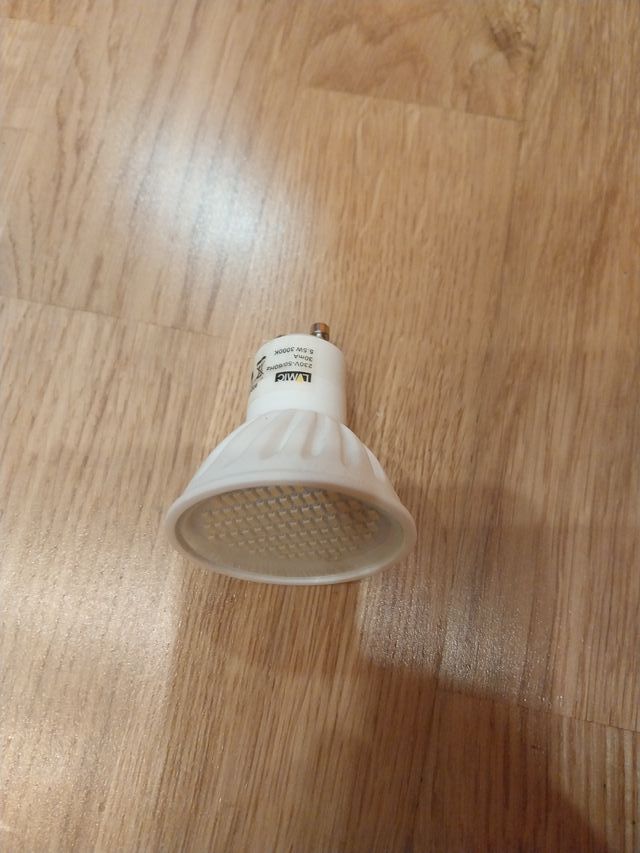 Lote 5 Bombillas LED LVMIC GU10 5.5W 3000K