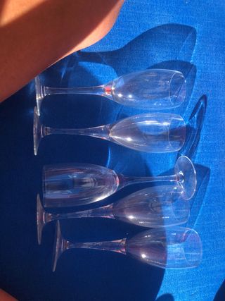 Calici in vetro trasparenti 5