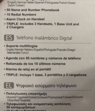 3 Teléfonos Fijos Inalámbricos Panasonic