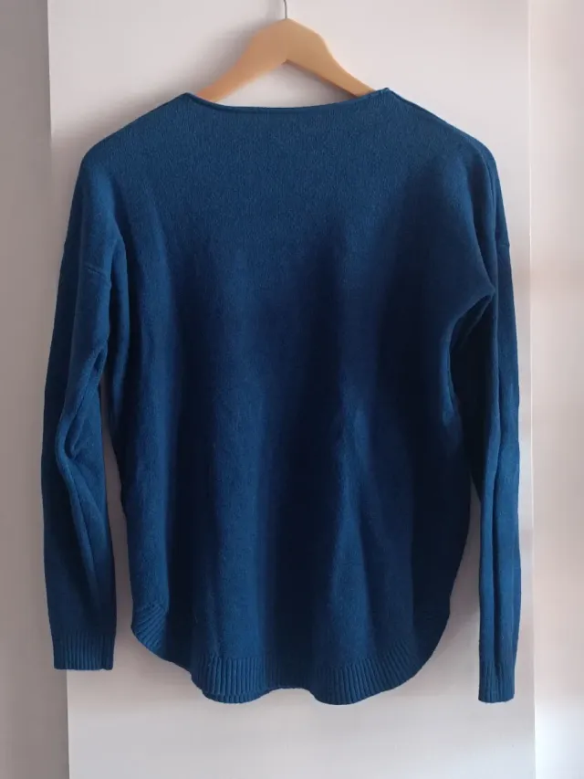 Suéter de lana azul