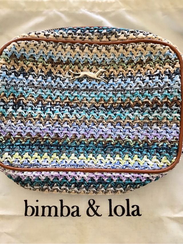 Bolso Bimba y Lola tejido y cuero