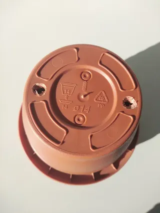 Lote 9 Macetas Marrones Plástico