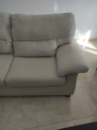 Sofá cama 3 plazas crema buen estado