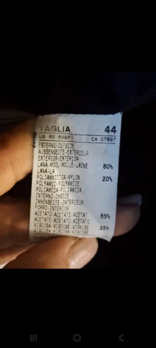 Cappotto Benetton donna taglia 44