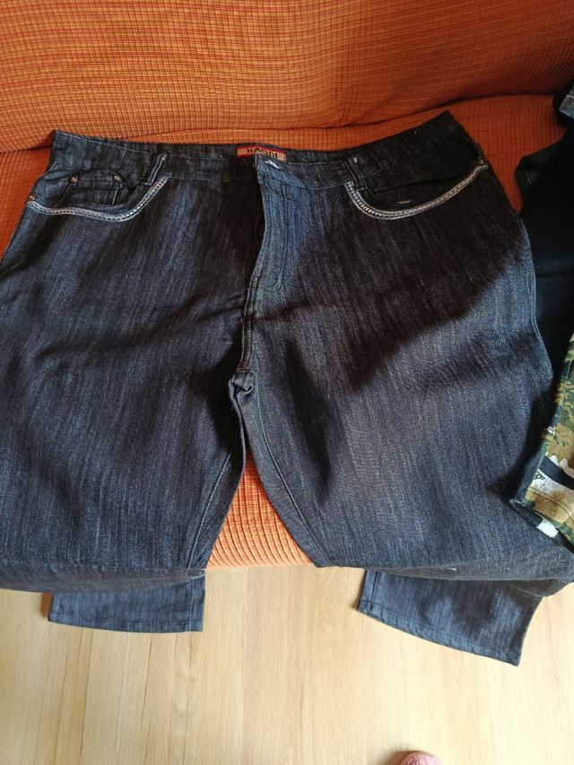 Pantalón vaquero largo HAODI azul