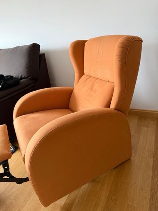 Sillón extensible naranja