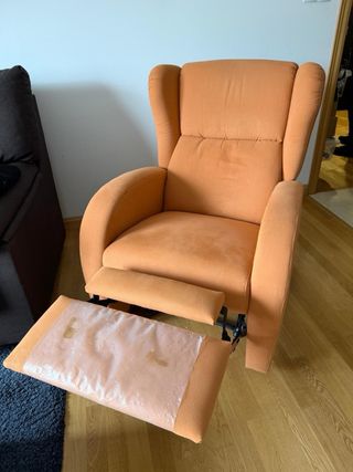 Sillón extensible naranja