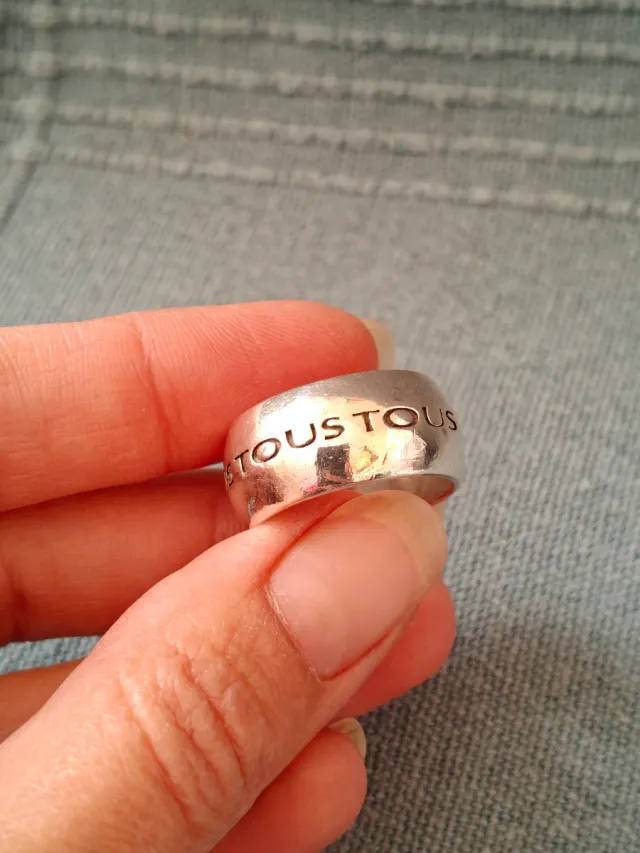 Anillo Tous Ancho Plata