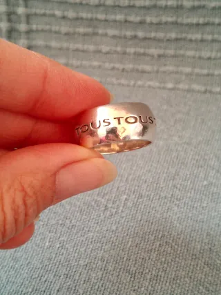 Anillo Tous Ancho Plata