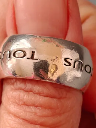 Anillo Tous Ancho Plata