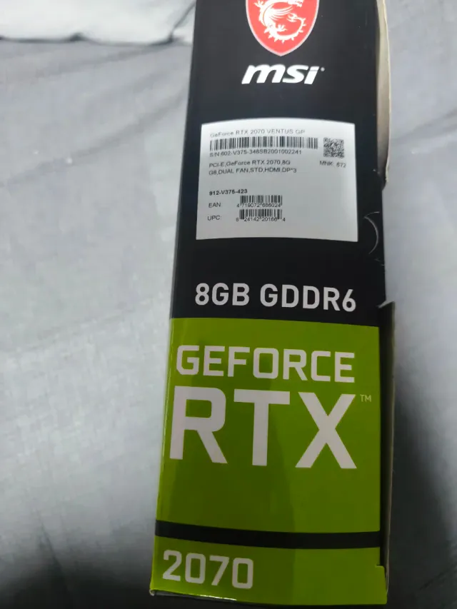 Tarjeta Gráfica MSI GeForce RTX 2070 Ventus
