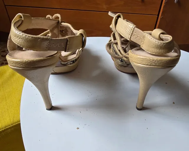 Sandalias FD Woman Talla 39 Beige