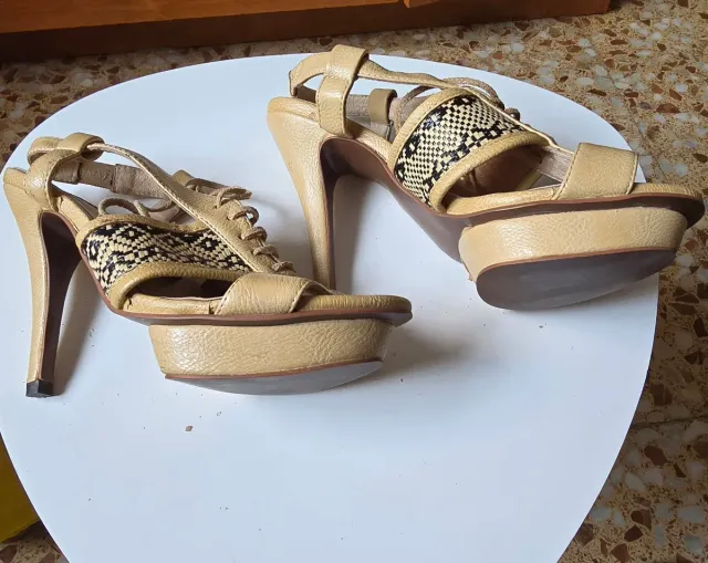 Sandalias FD Woman Talla 39 Beige