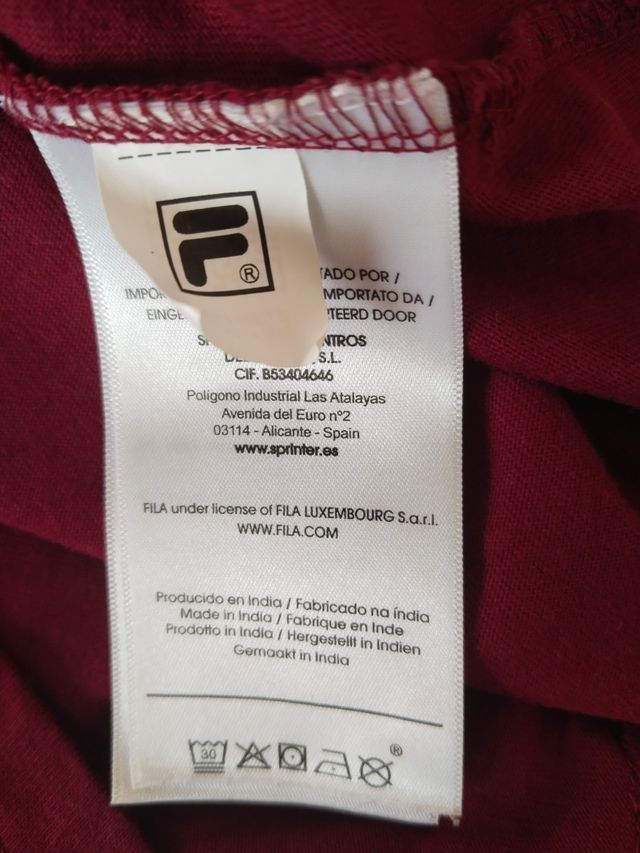 Camiseta manga larga FILA algodon