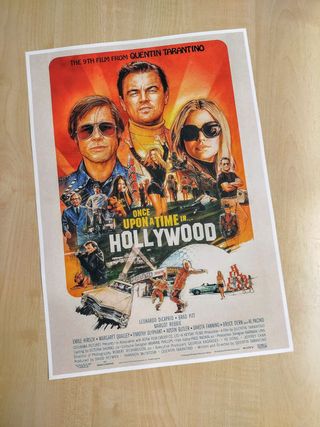 Póster de cine ERASE UNA VEZ EN HOLLYWOOD