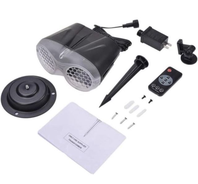 Proyector Nieve LED Doble Tubo Navideño