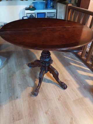 Mesa antigua caoba extensible