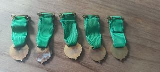 Lote 5 mini medallas Excombatientes León