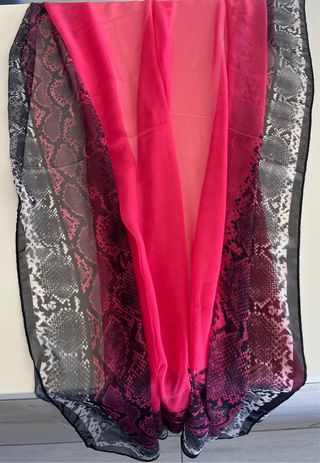 Foulard donna fantasia serpente fucsia