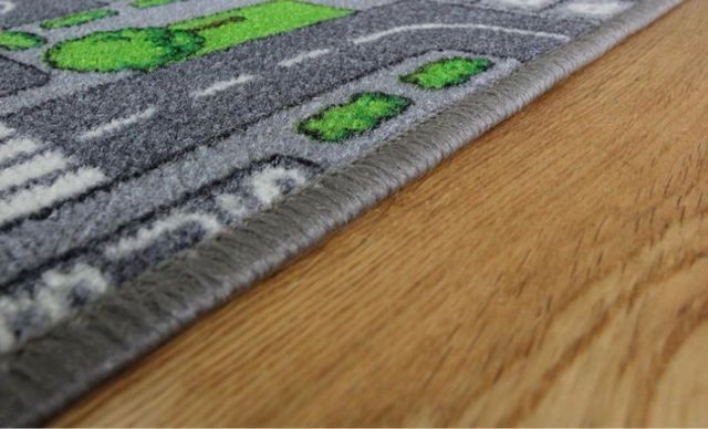 Alfombra infantil de juego con calles 200x200 cm