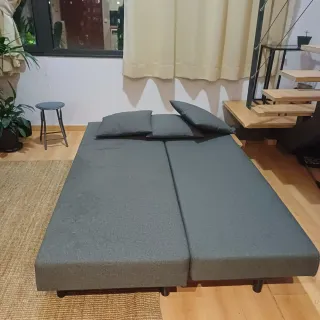 Sofá Cama Ikea Gris Tela