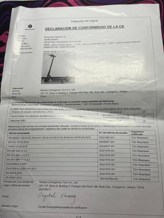 Patinete Eléctrico Xiaomi Mi 1S