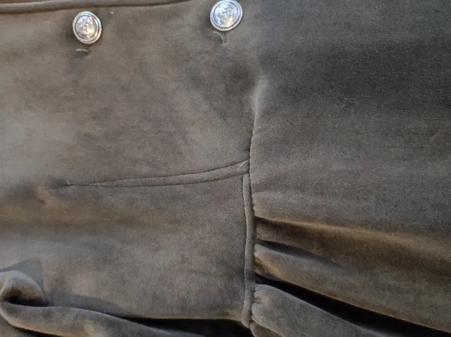 Abrigo imitación terciopelo talla 40