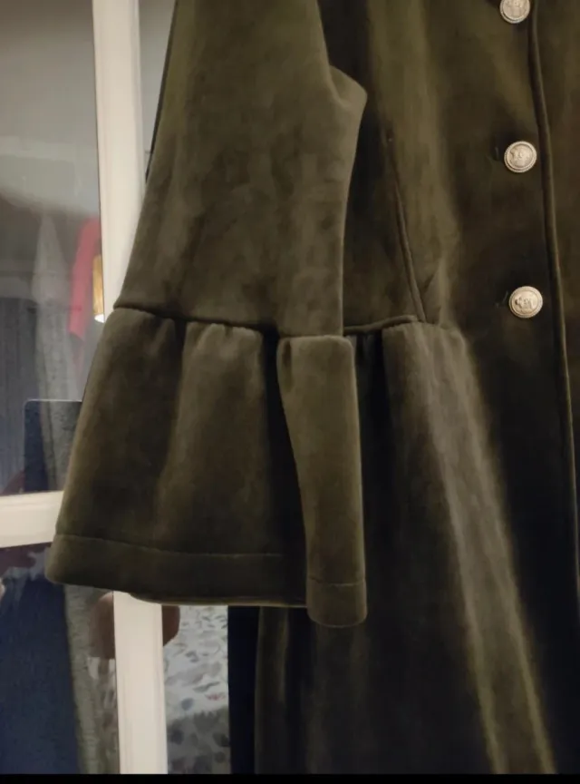 Abrigo imitación terciopelo talla 40