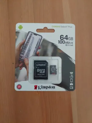 MicroSD Kingston 64GB Canvas Select Plus Nuevas