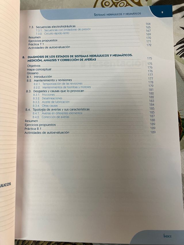 libro, sistemas hidráulicos y neumáticos