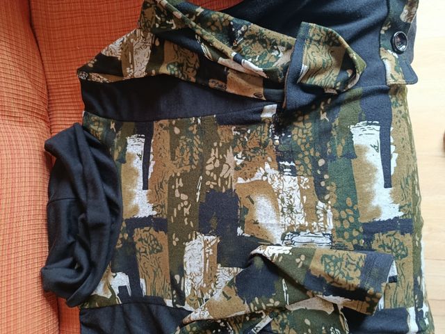 Vestido manga larga estampado